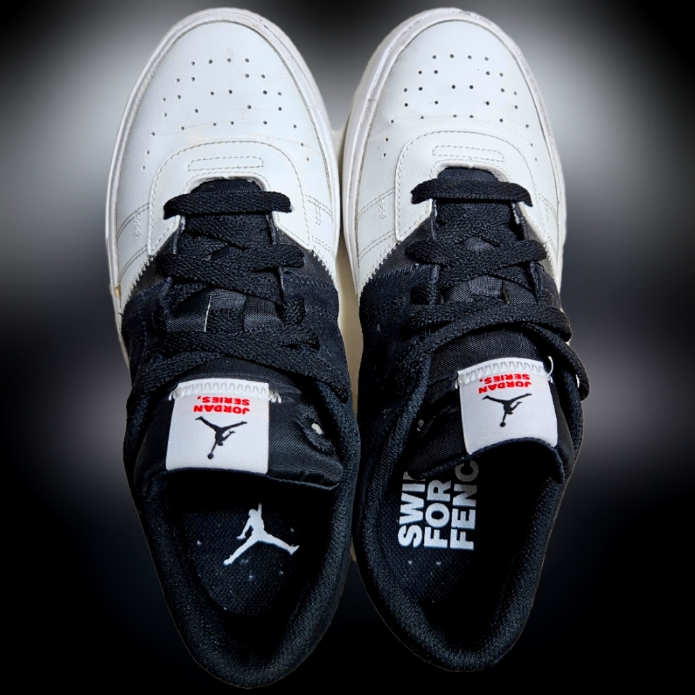 Jordan Black and White Sneakers